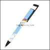 BallPoint Pennor Skriva Tillbehör Kontorskolan Business Industriell Blank Värmeöverföring Pen Promotional Sublimation Anpassad Clip Black In