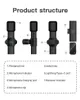 Беспроводная лавальер микрофон портативная аудио-видеозапись мини-микрофон для iPhone Android Type-C