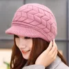 New Women Winter Hat Keep Warm Cap Fashion Cappelli per Lady Casual Rabbit Fur Outdoor Berretti da strillone lavorati a maglia