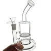 Stek 14mm kvinnliga tum vattenpipa bägare glas bongs rörled perc 5mm tjock olje dabb riggar fågelbur perc glas vatten rör lxmd21401