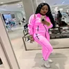 Sweatsuit Women Two Piece Set Winter Clothes Sports Suit Zip Top Sweatpants Jogging Outfit Matching Set Wholesale Dropshipping Y0625