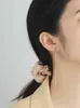 ZEMIOR Einfache Stil Tropfen Ohrring Für Frauen S925 Sterling Silber Lange Linie Kette Ohrringe Leben Zeigen Liebe Edlen Schmuck