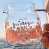2021 Korea Starbucks Mugs Sakura Seriesピンクのティーポットガラス570ml