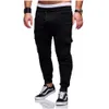 Мужские брюки Harem Joggers Sweat Elastic String Cuff Drop Crotch Biker Брюки для мужчин 5 Color S-3XL Size257O