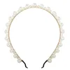 Mode Bröllop Hår Smycken Vintage Pearl Headband för Kvinnor Flickor Bohemian Hair Hoop Mix Styles Mujer