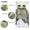 Needbo Milf Hoodies Kvinnors Sweatshirts Letter Print Lamb Wool Pullovers Loose Korean Style Jacket Full Sleeve Casual Toppar 210813