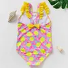 New 2022 Girls Swimwear 29Year Toddler Baby Girls Swimsuit High quality Children Swimwear Leopard print Kids Bathing suitST245279898943