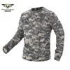 2020 Nova Camuflagem Militar Tática Camiseta T Camiseta Homens Respirável Rápido Disco EXÉRCITO EXÉRCITO EXÉRCITO COMBATE T-shirt Outwear para Homens S-3XL X0621