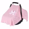 Baby Car Seat Blanket Cover Fashion Bow Newborn Babe Girls Soft Safety Seat Canopy Nursing Cover Multi-use Blanket Covers