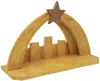 Comfy Hour Faith and Hope Collection Nativity Creche with Star On Roof, Stable for Christmas Holy Family Figurine Set Polyresin H1106