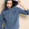 Women's Sweaters Cashmere Cotton Blended Sweater With Hoodies Women Jumper Robe Pull Femme Pullovers Autumn Winter Female Knitwear