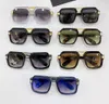 669 Gafas de sol de piloto cuadrados Golas negras de oro/gris Men Fashion Gafas Gafas de Sol Uv400 Eyewear con caja2390