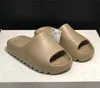 Slides chinelos espuma corredor deserto areia triplo preto osso branco resina slide sandália masculino chinelo com caixa desconto