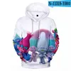 Men's Hoodies & Sweatshirts Men/women Trolls 2 Boy Fashion Peculiar Sport Kids Cartoon Hip Hop Tops