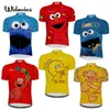 새로운 7 사이클링 저지 스타일 참깨 스트리트 엘모 쿠키 Grover Zoe Ernie Big Bird Cycling Jersey Gift Sesame Street H1020