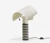 Lampa stołowa Nordic Striped Grid Kreatywne światła do gabinetu Salon Sypialnia Lampki nocne Decor Led Lampy podłogowe