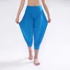 100% algodão mais tamanho feminino estiramento confortável calça calças s verão harém curto w00285 210925