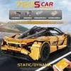 720S P1 스포츠 레이싱 자동차 빌딩 블록 원격 제어 금형 킹 13145 13145S 3149PCS 벽돌 모델 키드 생일 장난감 어린이 크리스마스 선물 61042