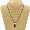 Hexagonal Chakra Crystal Bullet Gemstone Pendant Necklaces Pointed Quartz Stone Chain Necklaces