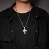 Vintage Cross Necklace Fashion Mens Gold Necklace Hip Hop Iced Out Pendant Necklaces Jewelry