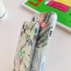 Bananblad Flower Case for Samsung A52 A72 A32 A51 A71 S20 Fe S21 Plus S10 S8 S9 Note 20 Ultra Soft Telefon Back Cover