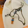 Роскошное ожерелье с подвеской на молодежную тему, ожерелье с подвеской в виде буквы, изображение партнера висит на ожерелье2682