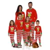 Christmas família combinando pijamas mãe filha pai filho set mulheres meninas meninas meninos halloween vermelho sleepwear olhar 210922