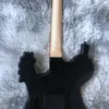 Fingerboard de madeira de rosas de guitarra elétrica 22 Fret china personalizado loja preta