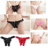 Wit Roze Erotisch Panty Vrouwen Kant G String Thongs Lage Taille Sexy Slipje Dames Crotchless Ondergoed