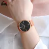 hannah martin women fashion top Luxury Brand quartz sk clock relogio feminino Ladies rose gold brown watches bayan kol saati 210527