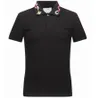 été 2021dd Italie Hommes Designer Polos Homme High Street Broderie Jarretière Serpents Petite Abeille Marques D'impression Top Qualité Coton Vêtements Tees