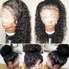 Diva1 Lace Front Wigs Människa Hår Brasilianska Virgin Våt Curly 150% Densitet 360 Frontal Wig för svarta kvinnor Pre Plocked (14 tum)