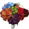Faux européen unique 18 cm tête hortensia fleur branche simulation peinture à l'huile hortensia tige pour mariage maison décorative fleurs artificielles 20 couleurs