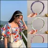 Stirnbänder Schmuck Schmuckfrau Dünnes Haarband Solides Seidenstirnband Frauen Lünette Haaraccessoires Kopfbedeckung Mode Ornamente Headwrap Drop Deliver