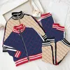 Kids Fall Winter Outfit Clothes Sets Boys Girls Tracksuits Suit Letters Print 2pcs Designer Jacket Pant Suits Chidlren Casual Sport Clothes 90-130 Teen Tracksuit