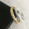 Bangle Dubai Sieraden Woman Metal Gold Bracelet met Designer Charms Brand for Women Carving Flowers Girlfriends8117908