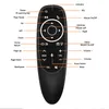 G10S Pro Voice Control Air Mouse med Gyro Sensing Mini Wireless Smart Remote Bakgrund för Android TV Box PC H96 MAX9161681