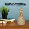 Nordic Style Resin Gold Pineapple Hem Inredning Vardagsrum Vin Skåp Fönster Display Craft Lyxig Table Dekoration Props 210804