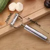 Éplucheur en acier inoxydable pomme de terre concombre carotte râpe Cutter multifonctionnel légumes Double rabotage trancheuse outils d'épluchage cuisine BDC13