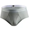 Men Underwear Mesh Holes Qucik Dry Sexy Briefs Breathable Thin Mens Slips Cueca Male Panties Underpants Gay Man