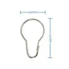 Haute qualité New Good Shower Bath Salle de bains Rideau Anneaux Clip Easy Glide Hooks ZZE5257