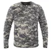 2020 Ny taktisk militär kamouflage T-shirt Män Andningsbar Snabbtork US Army Combat Full Sleeve Outwear T-shirt för män S-3XL X0621