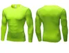 Gym Sleeve Elastisk Slitage Snabb Andas Skjorta Långärmad T-shirt Sommar Fitness Kläder Solid Bodybuild CroSF