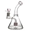 Quattro colori Beaker Bong Rig Narghilè Soffione doccia da 7 pollici Perc Bong 14 Tubi di giunzione femmina 5 mm di spessore Tubo di vetro per acqua Olio Dab Rigs