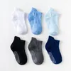 6 paires/lot 0 à 6 ans coton chaussettes de bateau antidérapantes pour enfants pour garçons fille coupe basse chaussette enfant avec poignées en caoutchouc quatre saisons 819 Y2