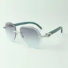 2022 Classic Medium Diamond Okulary 3524027 Z Natural Teal Wood Arms Okulary, Sprzedaż bezpośrednia, Rozmiar: 18-135 mm