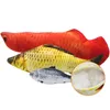 Pet Soft Plush 3D Fish Shape Kot Zabawki Zabawki Interaktywne Prezent Fish Catnipa Zabawki Faszerowane Poduszki Lalki Symulacja Ryby Gra zabawka