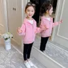 Manteau pour fille Appliques Style décontracté Vêtements d'extérieur Enfants Printemps Automne Vêtements pour enfants 6 8 10 12 14 210527