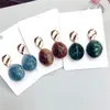 Baumeln Kronleuchter 3 Farben Oval Koreanische Design Wasser Tropfen Form Ohrringe Für Frauen Mode Schmuck Weibliche