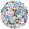 50 PCS Mixed Graffiti skateboard Stickers Cartoon animal elephant For Car Laptop Fridge Helmet Pad Bicycle Bike Motorcycle PS4 book Guitar Pvc Decal